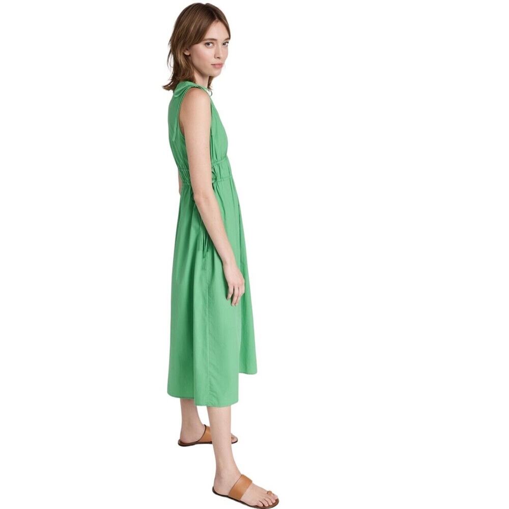 Rails Constantine Midi Dress Kelly Green Size Large Sleeveless Cinched Waist - Picture 11 of 16